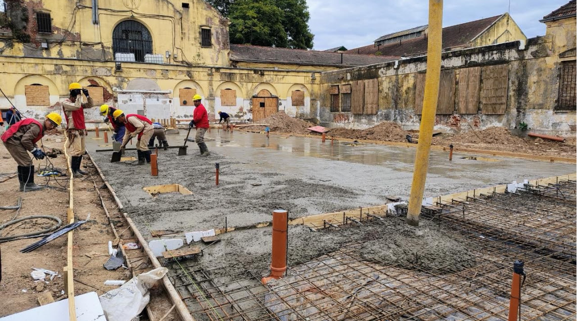 Continúan las obras en la Cárcel de Coronda